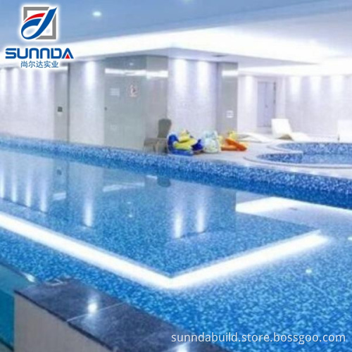 2016 high quality newest design crystal glass mosaic decorative tile for swimming pool